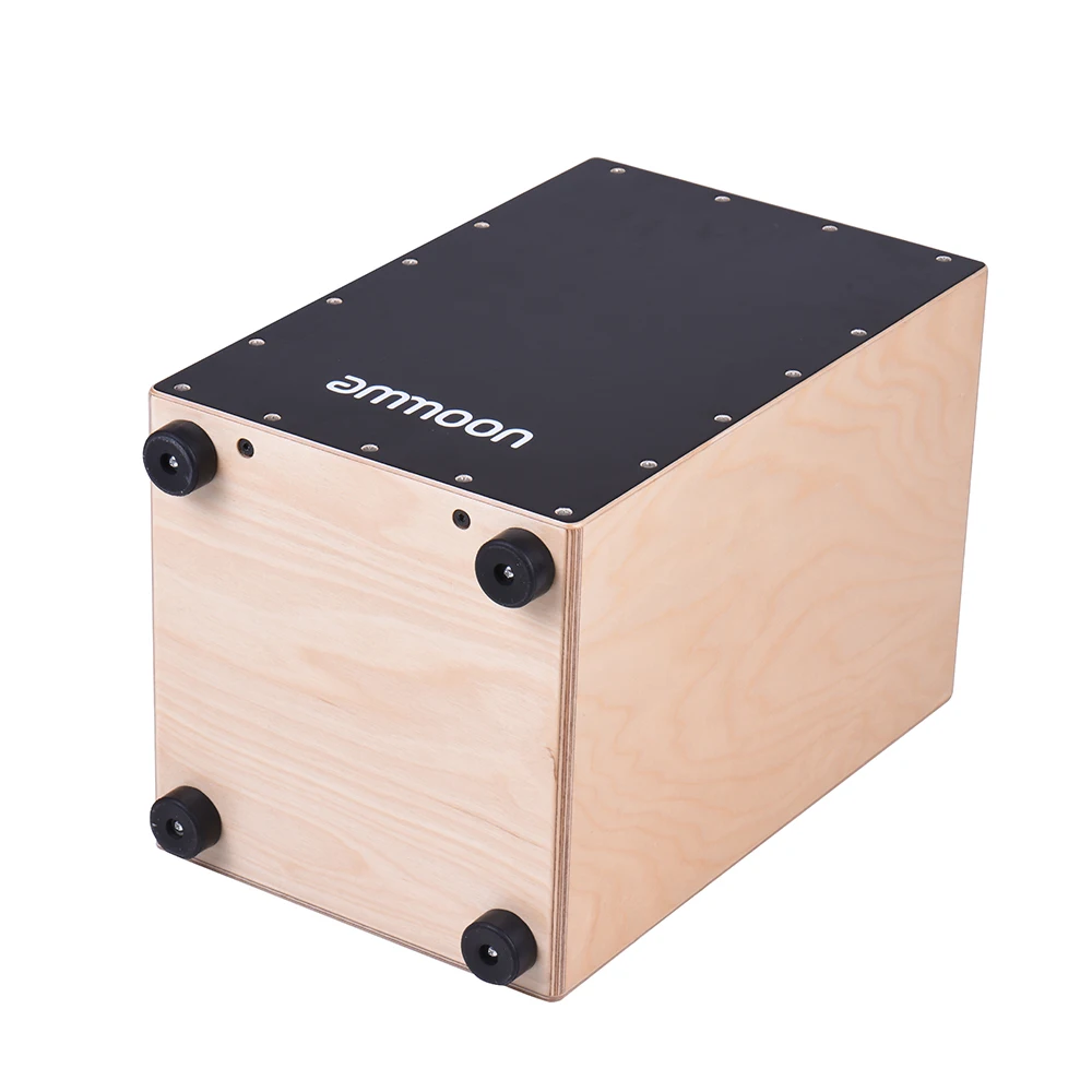 Ammoon деревянный Cajon Box барабан ручной барабан ударный инструмент березовая древесина с регулируемыми струнами сумка для переноски для взрослых