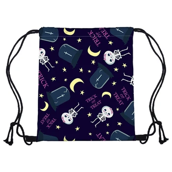

New Brand Halloween Pattern Drawstring Bag
