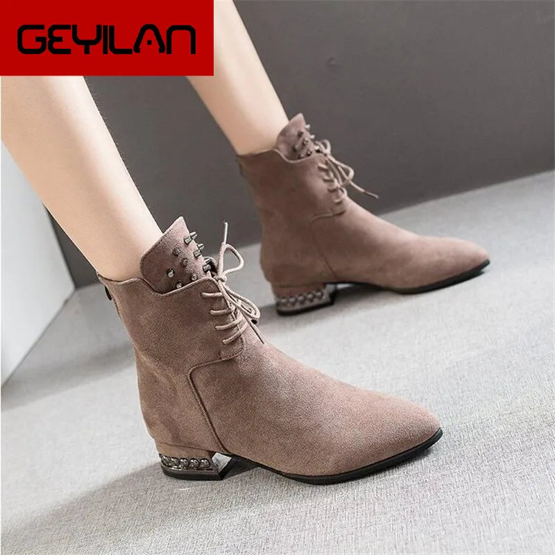 

Women Black Ankle Sock Boots 2019 Fashion Winter Autumn Stretch Boots Chunky High Heels Pointed Toe Women Shoes