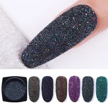 6 коробок голографическая блестящая пудра для ногтей шерстяная сахар хром пигмент пыль дизайн ногтей украшения для домашнего маникюра блеск