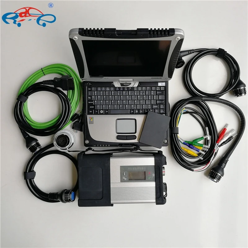 Super MB Star C5 SD подключение с ноутбуком cf19 I5 CPU 8G RAM Toughbook Авто диагностический