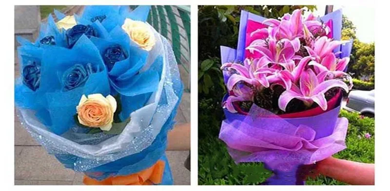 38 Pcs 50*50 Cm Fibers Tissue Paper DIY Craft Flowers Gifts Fruits Packaging Materials Wedding Party Decoration Ultra-thin Paper