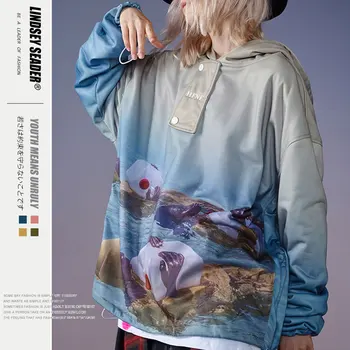 

Women Mens Men Hip Hop Streetwear Hoodie Person Floating On Water Hoodie Sweatshirt 2020 Autumn Pullover Hoodies Casual