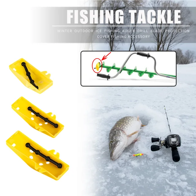 Winter Ice Fishing Essential Tools Hand Spiral Drilling Ice Drill Power  Head Cover Protect Outdoor Fishing Accessories - AliExpress