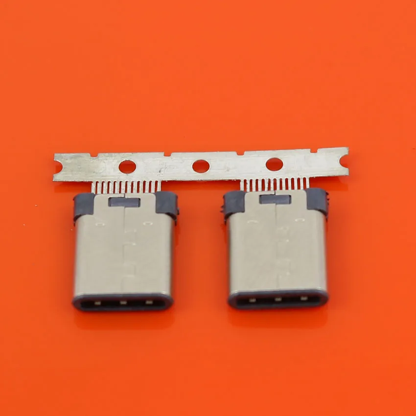 JCD 2 шт. 24pin USB-C USB 3,1 Тип C штекер и гнездо/разъем Сварка SMT Тип