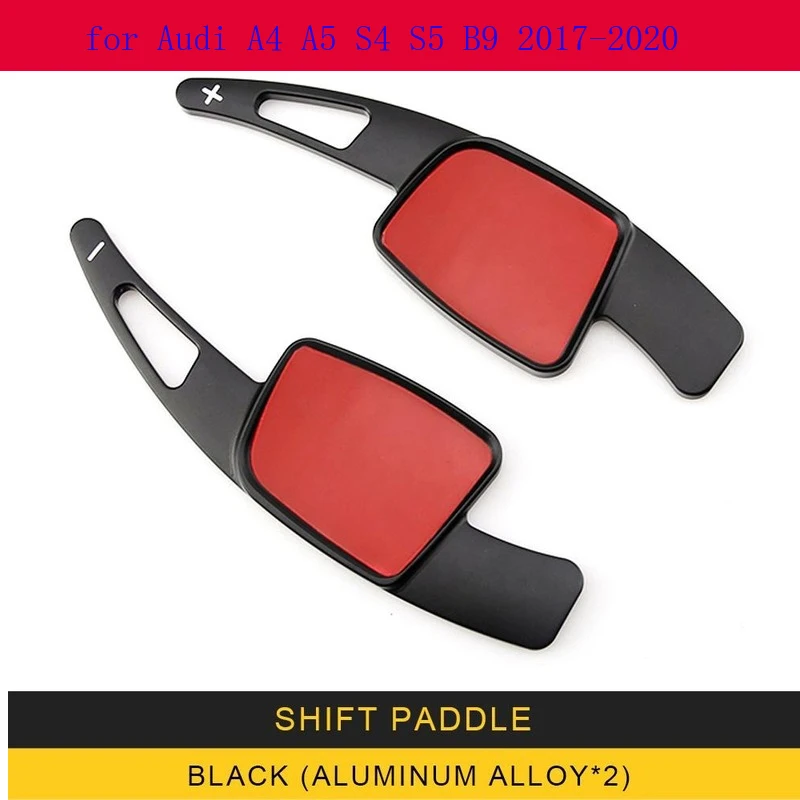

Car Accessories Steering Wheel Shift Paddle Pad Cover Frame Sticker Trim Interior Decoration for Audi A4 A5 S4 S5 B9 2017-2020
