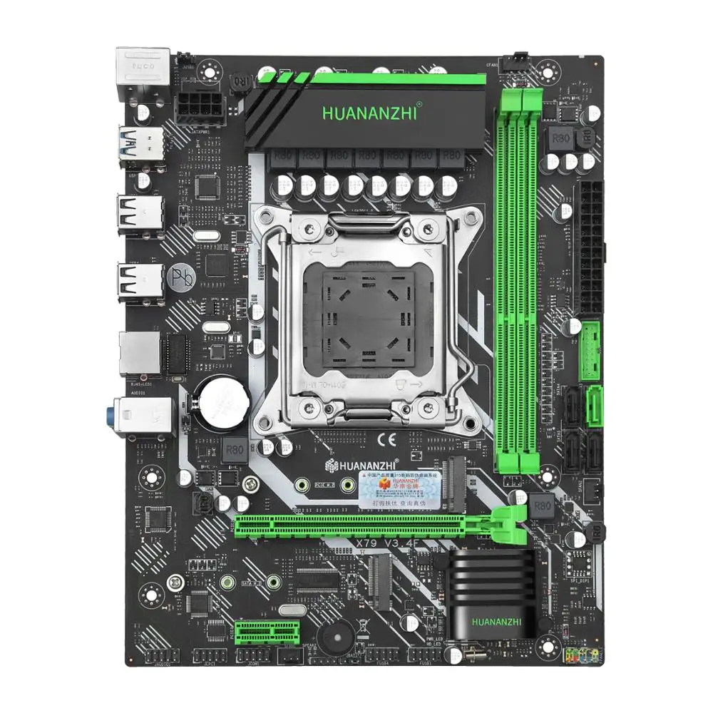 HUANANZHI X79 6M M ATX материнская плата с двумя высокоскоростной M.2 слот Процессор Intel