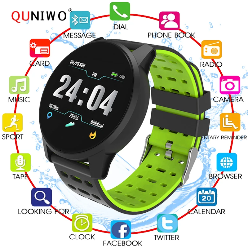 

Sport Smart Watch Men Women Blood Pressure Waterproof Activity Fitness tracker Heart Rate Monitor Smartwatch for Android ios