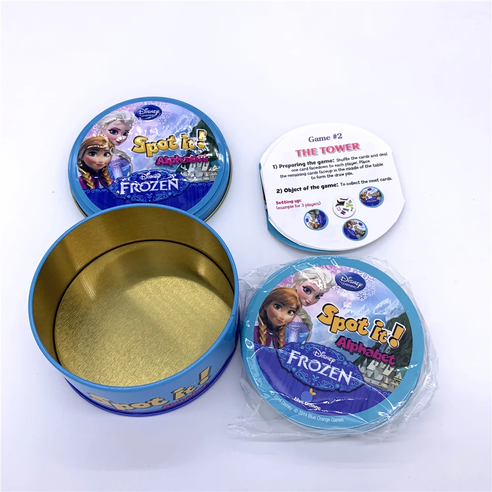 Spot It Дисней Холодное сердце Эльза головоломка Dobble карточная игра настольная для