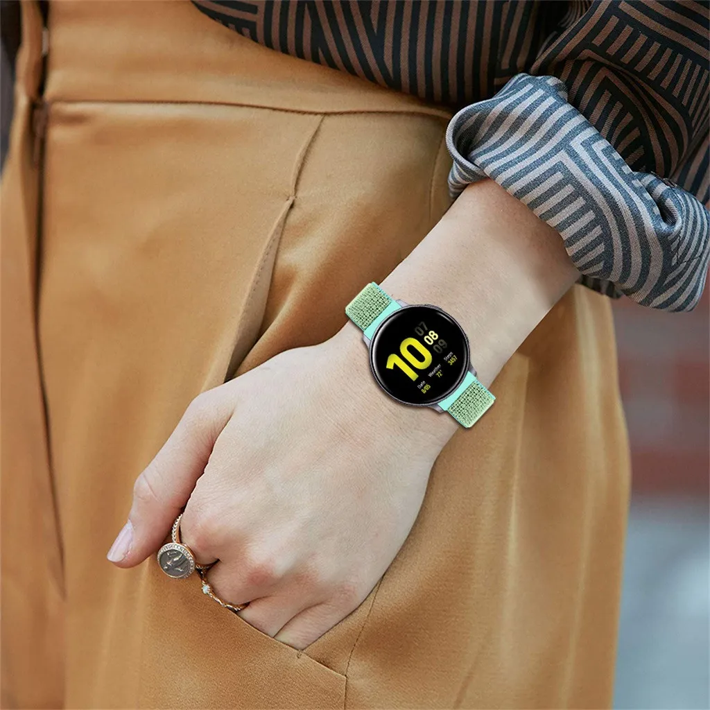 Нейлоновый ремешок для samsung Active 2 Watch 44 мм, ремешок для умных часов, сменный ремешок для мужских Т-часов, ремешок для спортивных часов, браслет для женщин и мужчин, 19 октября