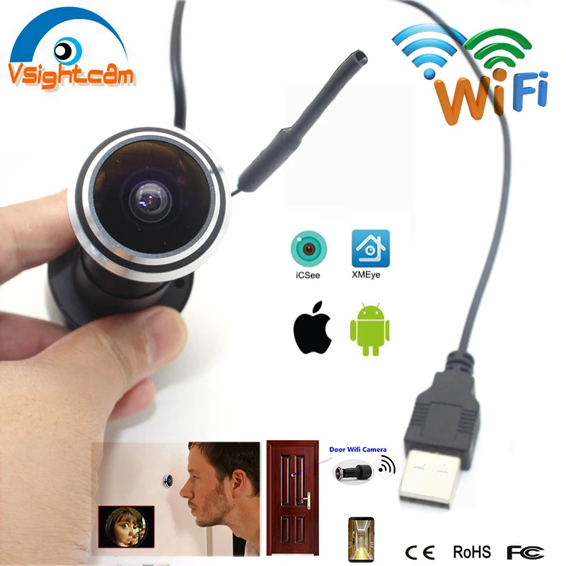 IP-камера Vsightcam 5 в пост. Тока Wi-Fi объектив рыбий глаз 1080P | Безопасность и защита