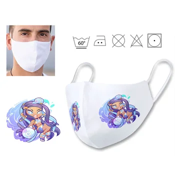 

Reusable hygienic mask DOMADORA Aquatica monsters double layer