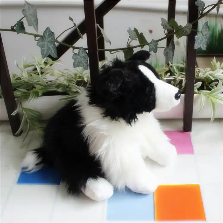 life size border collie soft toy