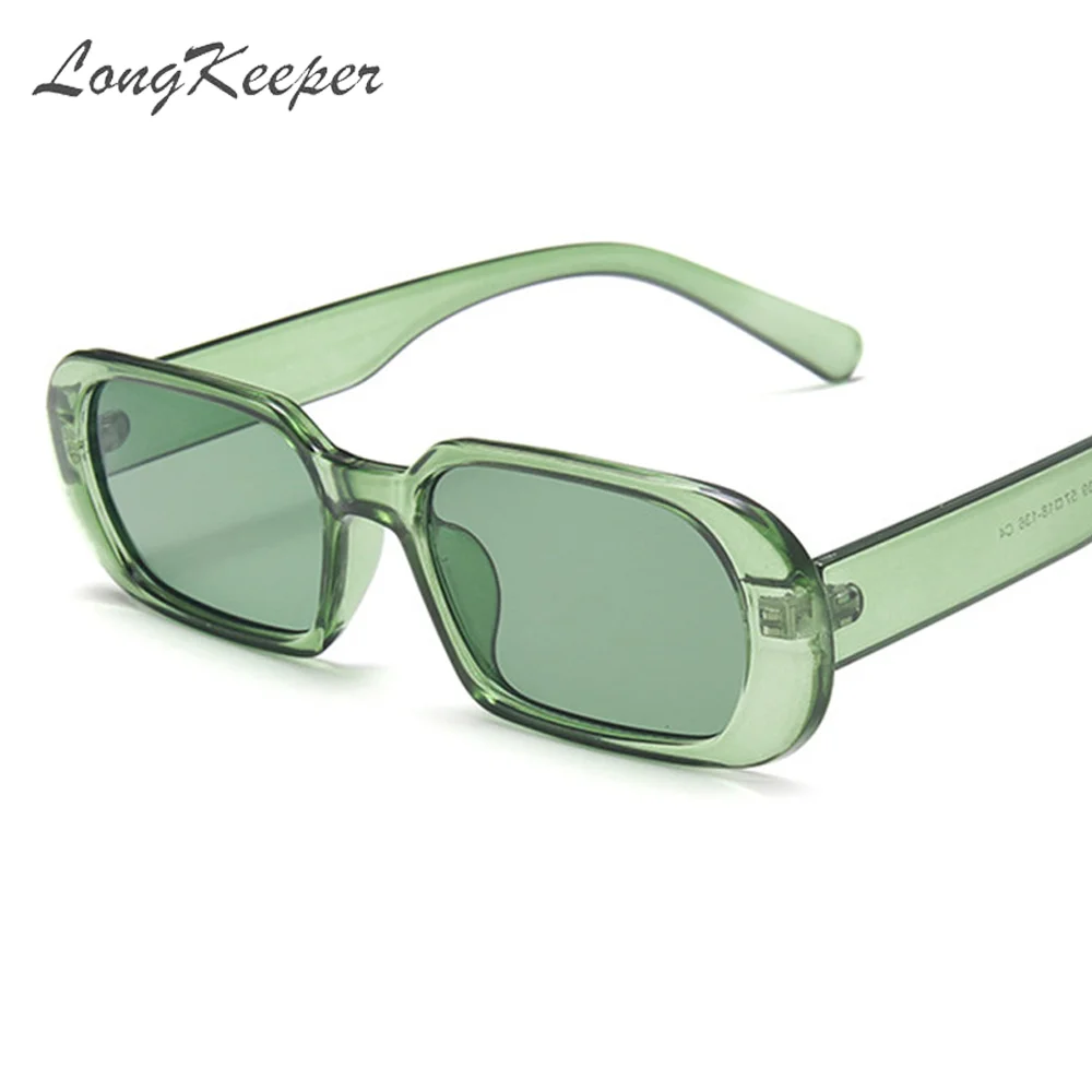 LongKeeper occhiali da sole rettangolari alla moda donna moda stile da  viaggio occhiali da sole uomo Vintage verde nero occhiali UV400  tonalità|Women's Sunglasses| - AliExpress