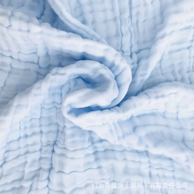 

Medical grade 100% cotton newborn baby solid color six-layer gauze bath towel safe and comfortable towel blanket