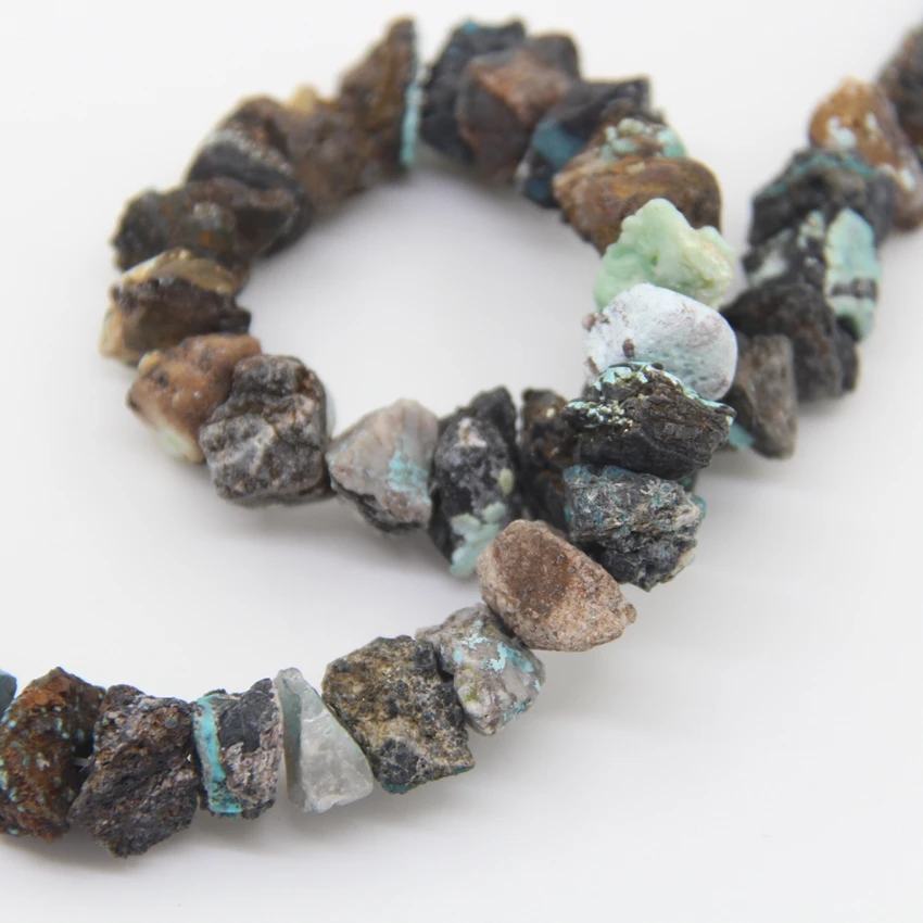 Natural TurquoisesTumbled Nugget Beads,Rough Quartz Cut Nugget Chips, for Pendant Necklaces Bracelet Earring Ring Jewelry Making