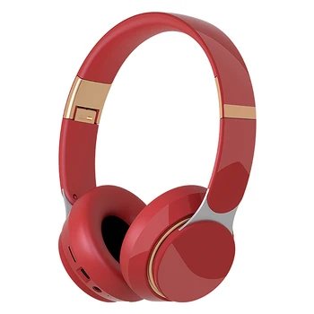 

07S Bluetooth Headset, Sports Folding Retractable with Card Wired Computer Gaming Bluetooth Headset(Red)