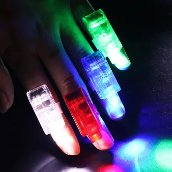 

100 Pcs/Set LED Finger Lights for Birthday Party Festival Supplies Holiday Light Up Toys Hot Sales