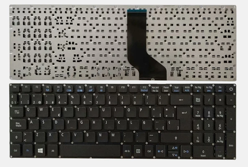 SP Клавиатура для ноутбука ACER Aspire 5 A517 A517-51-5832 A515 A515-51 A515-51G испанская клавиатура для ноутбука