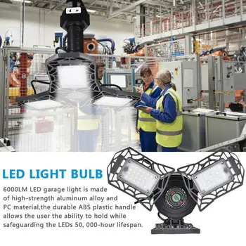 

Deformation UFO Led Light E26 60W High Bay Light Garage Lights For Gas Station Canopy Workshop Warehouse Ceiling Lights