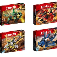 Новые совместимые ниндзя Ninjagoingly Дракон строительные блоки фигурки Kai, jay, Cole ZANE ниндзя Ллойд Фигурки игрушки для детей Подарки