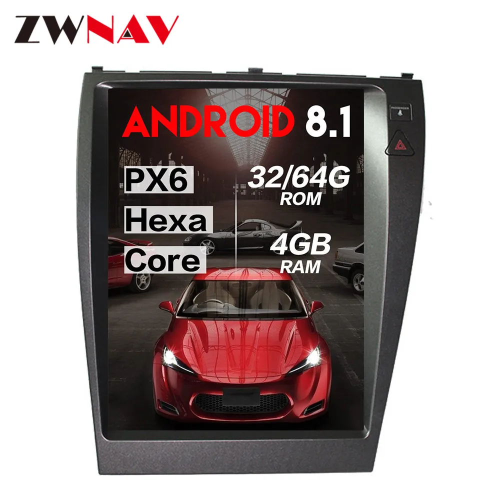 PX6 4+ 64 Tesla стиль Android 8,1 автомобильный мультимедийный плеер блок для Lexus ES ES240 ES350 gps навигация Радио Видео Аудио большой экран