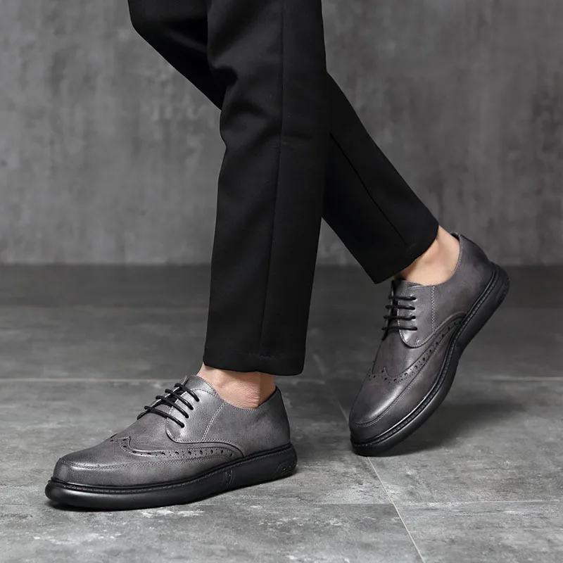 

Summer Leather Shoes Men's Business Suit Size Shoes 100