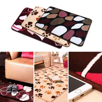 

Fluffy Rugs Anti-Skid Rug Dining Room Carpet Floor Mat Home Bedroom 2 Sizes