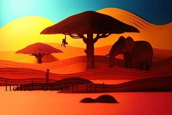 

Professional hand-painted oil painting classical art on the canvas: India's elephant god "God Ganesh". Accept custom oil paintin