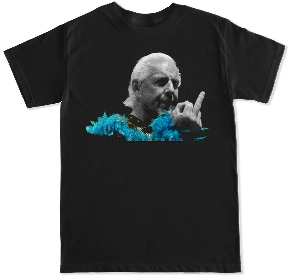 

FLAIR FINGER RIC NATURE BOY LEGEND PRO WRESTLING CLASSIC WOO RETRO MENS T SHIRT
