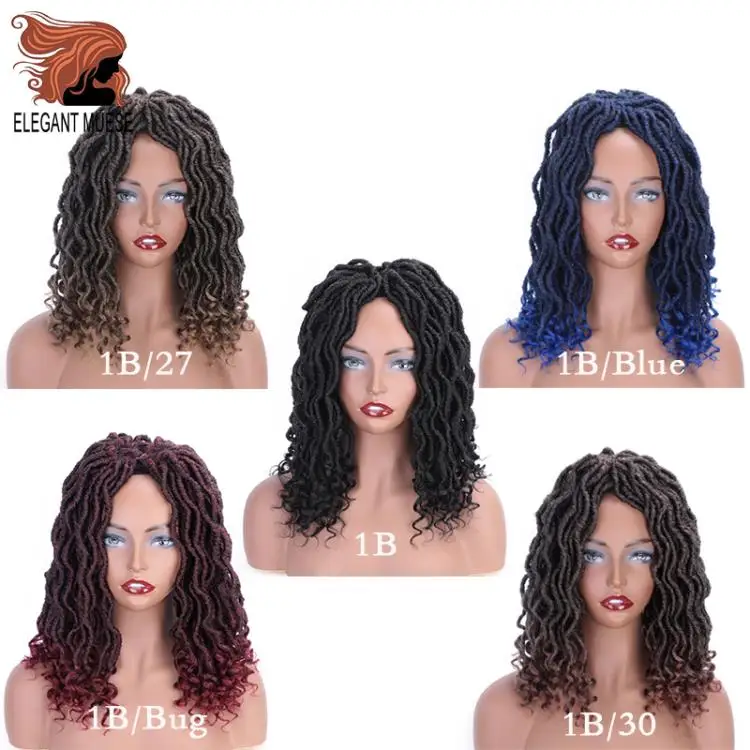 Elegant MUSES богиня искусственные локоны в стиле Crochet косы вьющиеся 16 дюймов мягкого натурального эффектом деграде(переход от темного к Синтетические пряди для наращивания волос 12 нитей 1 шт