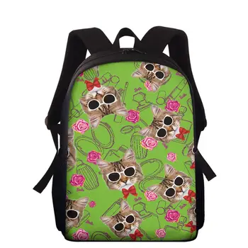 

3D Cool Cute animal cat Printed Teenager School Bags School Backpack for Boys Girls Teen Backpacks Schoolbag Satchel Bookbag