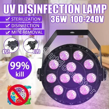 

36W UV Quartz Bactericidal Germicidal Disinfection Lamp Home Ultraviolet Sterilization Germicidal Bacterial Disinfect Lights