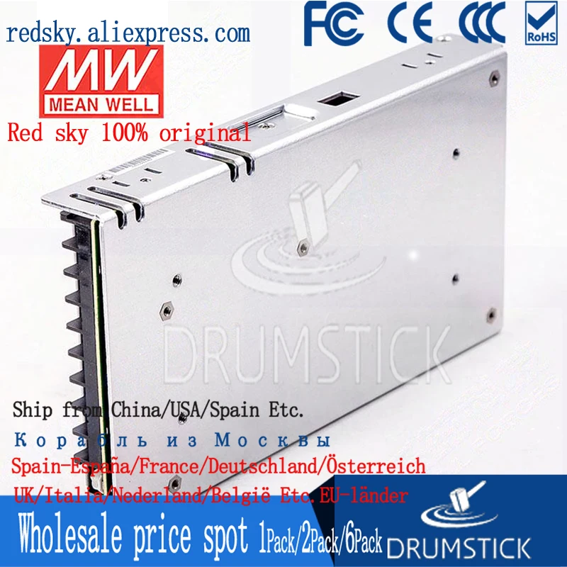 Бренд MEAN WELL представляет LRS-350-5 5V 60A meanwell LRS-350 300W один Выход переключение Питание |