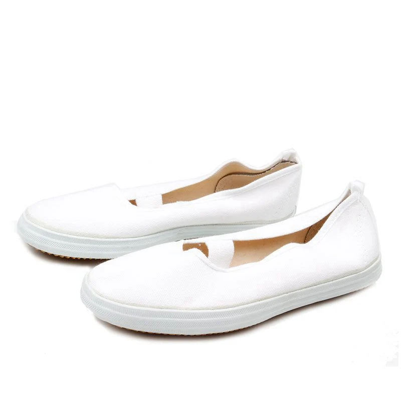 Soft Breathable Canvas White Dance Shoes Gymnastics Ballet Shoes Children Aerobics Art Ballroom Accessories Girls Dance Footwear