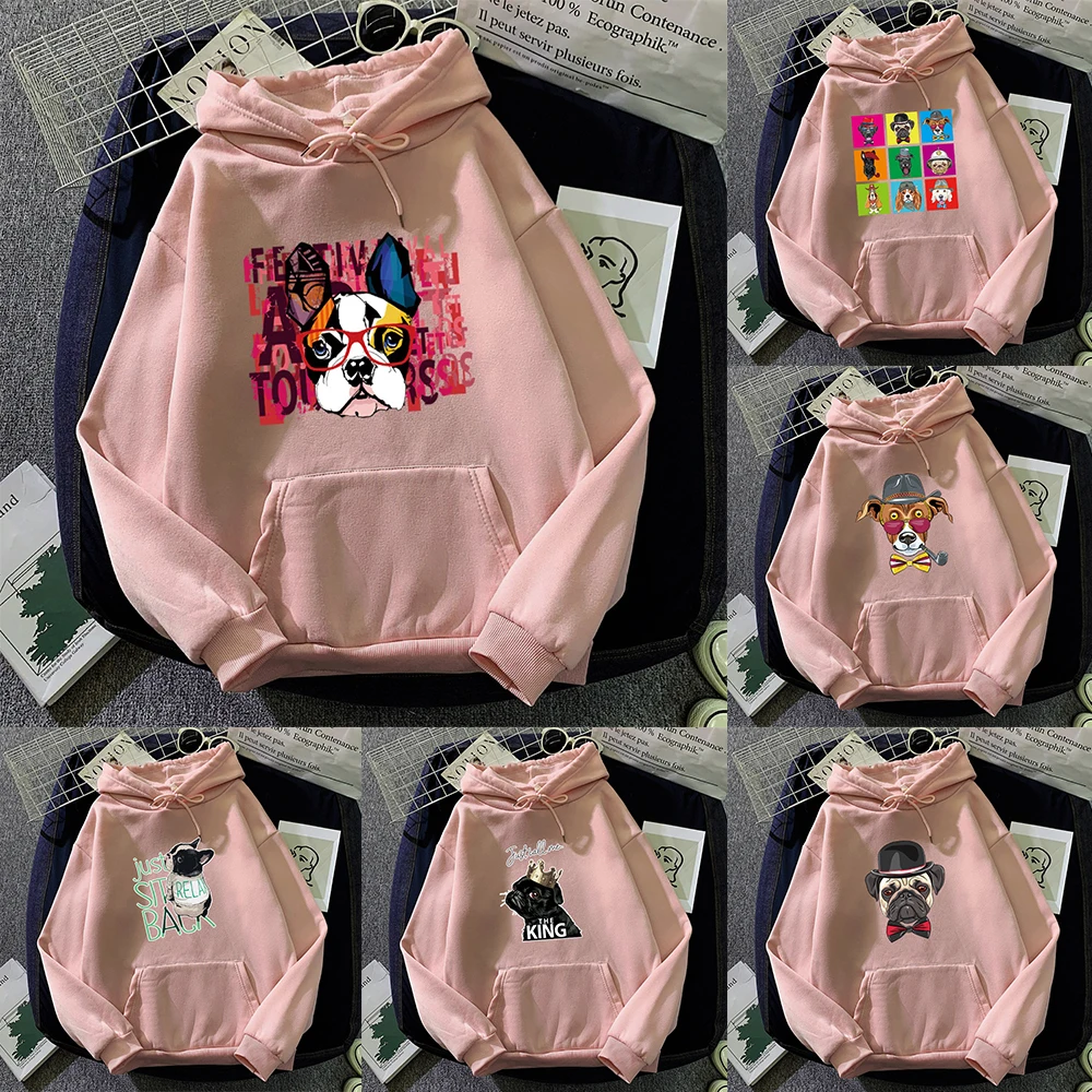 Winter Cute Printing Puppy Drawstring Sweatshirt Fashion Hoodie Polyester Top Men and Women Pullover Clothing Casual Outfits new fashion harajuku autumn sweatshirt viking armor tattoo 3d printing men s hoodie unisex zipper pullover casual jacket