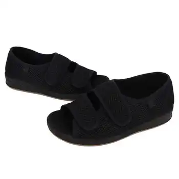 

Mesh Fabric Shoes Adjustable Shoes Wide Heel Design for Pain Relief Outdoor Foot Care Walking