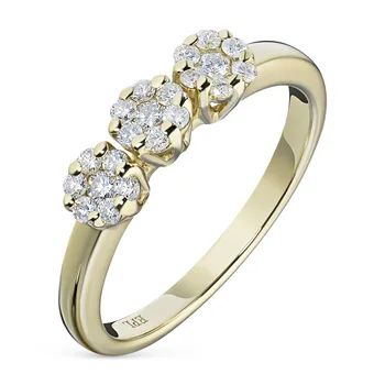 

Yellow gold ring with diamonds e0301kts10173700