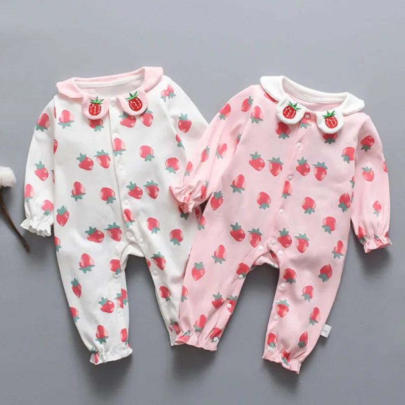 

Newborn Baby Fashion Cotton Bodysuit Infant Girls Boys Long Sleeve Polka Dot Pattern Rompers Jumpsuit Kids Outfits Autumn New