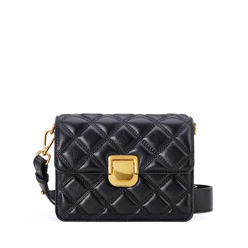 

Women's Bag Autumn and Winter 2019 New Fashion Lingge Small Square Bag Single Shoulder Messenger Handbag Women Bag