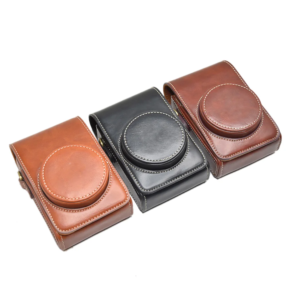 Borsa In Pelle Pu Per Videocamera Per Ricoh Griii Gr3 Gr2 Grii Gr-3 Per Cinturino Per Fotocamera Di Lusso Batteria Aperta