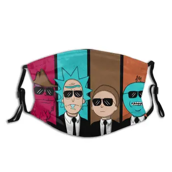 

Rick And Morty Mouth Protection Mask With PM2.5 Filters Novelty Respirator Dustproof Face Cover
