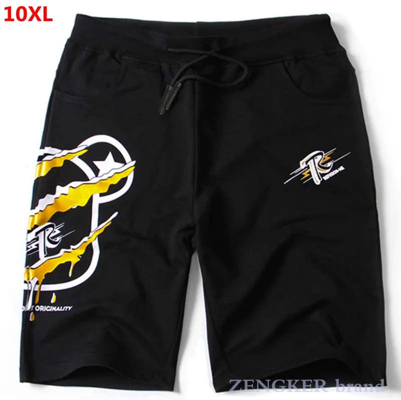 New summer fat guy loose casual sports shorts black plus size oversized mens fat fashion men short  sweatpants