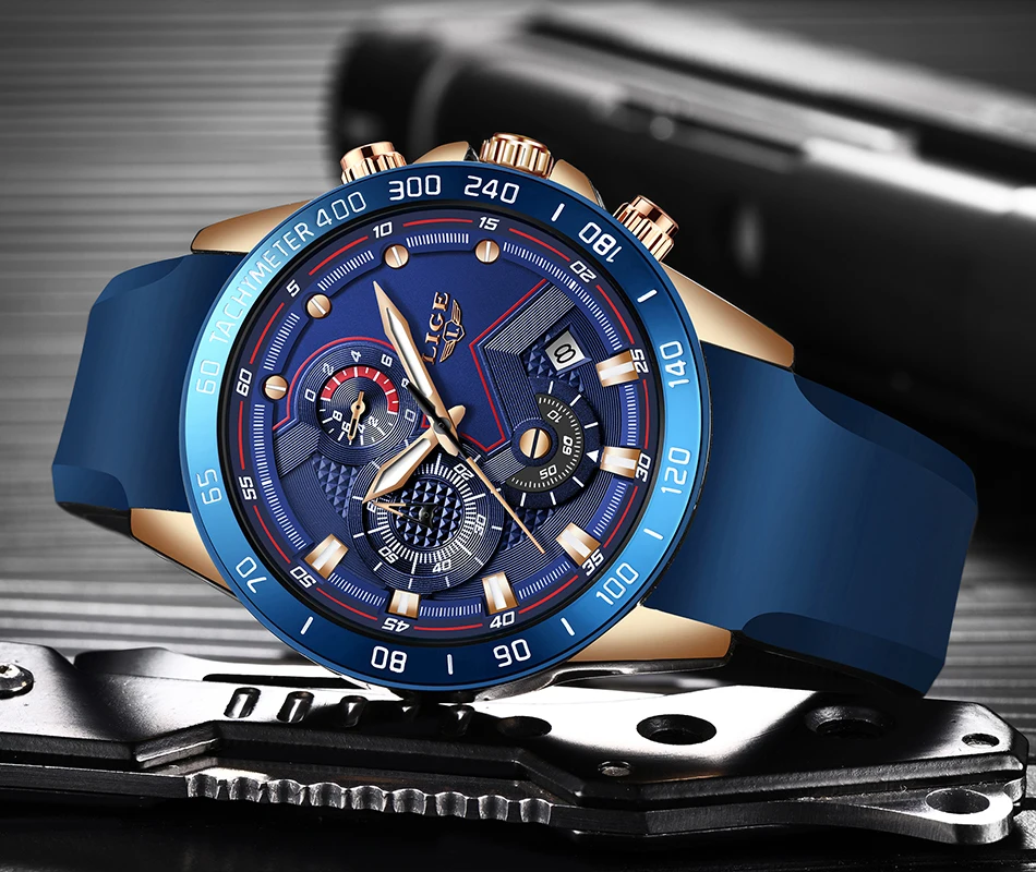 LIGE новые мужские часы s модные синие спортивные часы Топ бренд Роскошные часы мужские водонепроницаемые кварцевые наручные часы Relogio Masculino