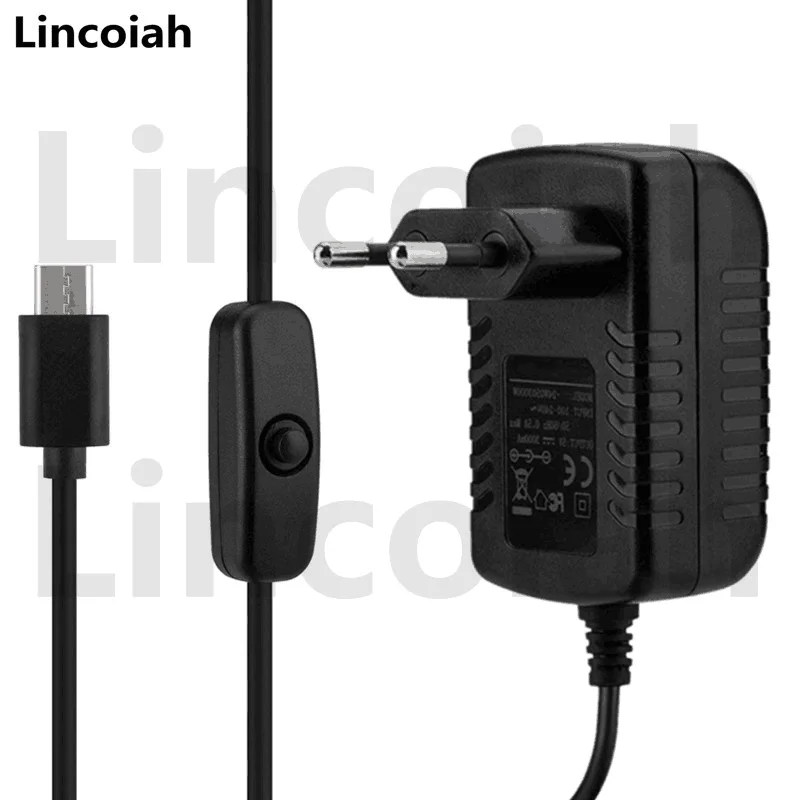 AC 100-240V DC 5 V 3A кнопка переключения питания адаптер зарядное устройство с USB-портом