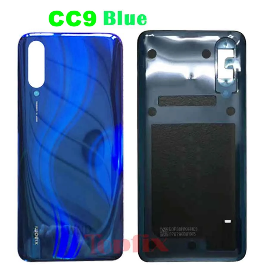 CC9 Blue Xiaomi Mi CC9 крышка батареи CC9e Задняя стеклянная панель для Xiaomi Mi A3 крышка батареи CC9e задняя дверь Чехол CC9 корпус - Цвет: CC9 Blue
