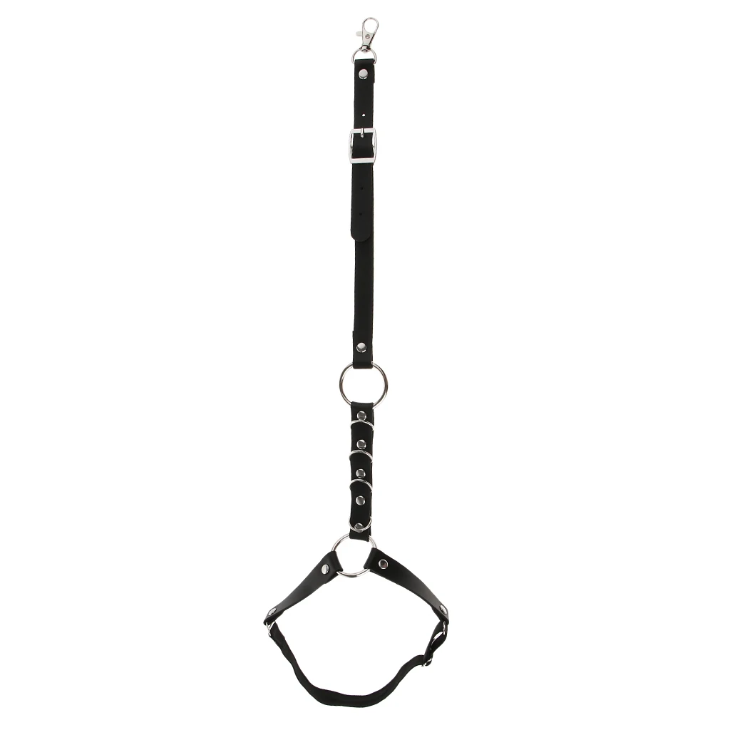 Punk Elastic Leather Strap Body Necklace Rock Thigh Garter Belt Leg Harness