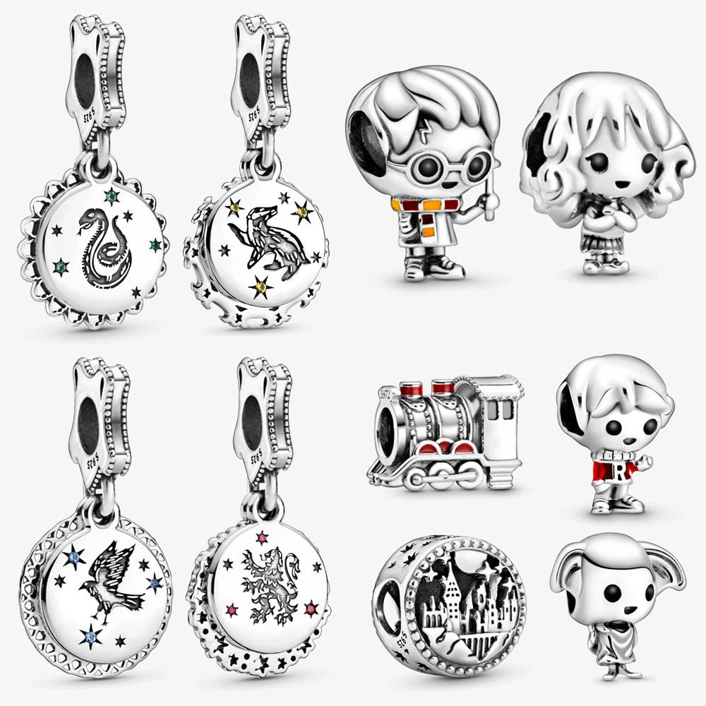 

2020 New Arrival 925 Silver Beads Magician Academy Charm Fit Original Pandora Bracelet DIY Jewelry For Women