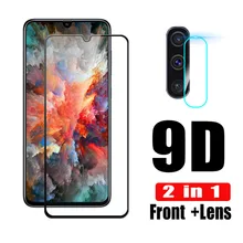 2 In 1 Tempered Glass for Samsung A50 A40 A70 A30 A20 A10 Protective Camera Lens for A7 A40 2+1 A 50 A70 Screen Protector