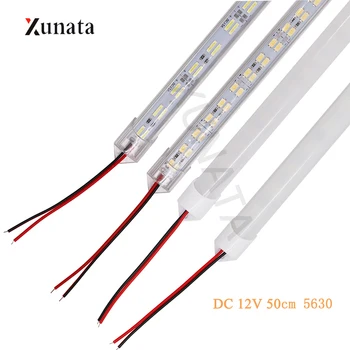 

DC12V LED Bar Light SMD5630 50cm 72LEDs LED Hard Bar Strip Light Cold White LED Aluminium Rigid Strip with Waterproof Cover